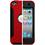 Otterbox iPod Touch 4th Generation Commuter Series Case - Red Plastic / Black Silicone